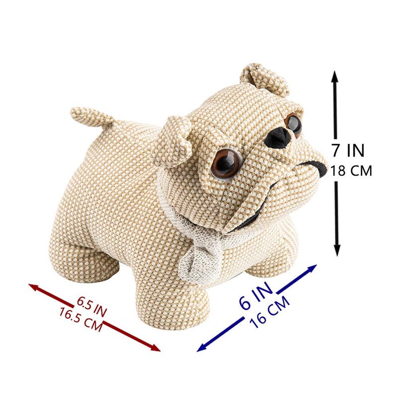 Marwood Cute Door Stopper Decorative Door Stops for Home and Office, Bulldog Weighted Interior Doorstop Fabric Stuffed Animal Door Stopper Floor Decorative - Image 3